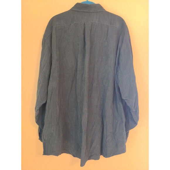 Daniel Cremieux Collection Corduroy Shirt Long Sleeve Green Button Down SZ XXL - Picture 8 of 10